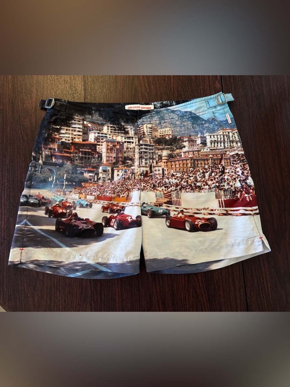 Orlebar Brown “Start Your Engines” Bulldog Swim Trunks